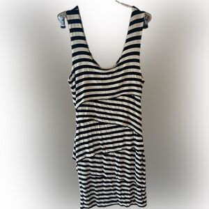Vince Camuto Monochrome Striped dress